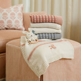 Mini Bow Blanket Pink