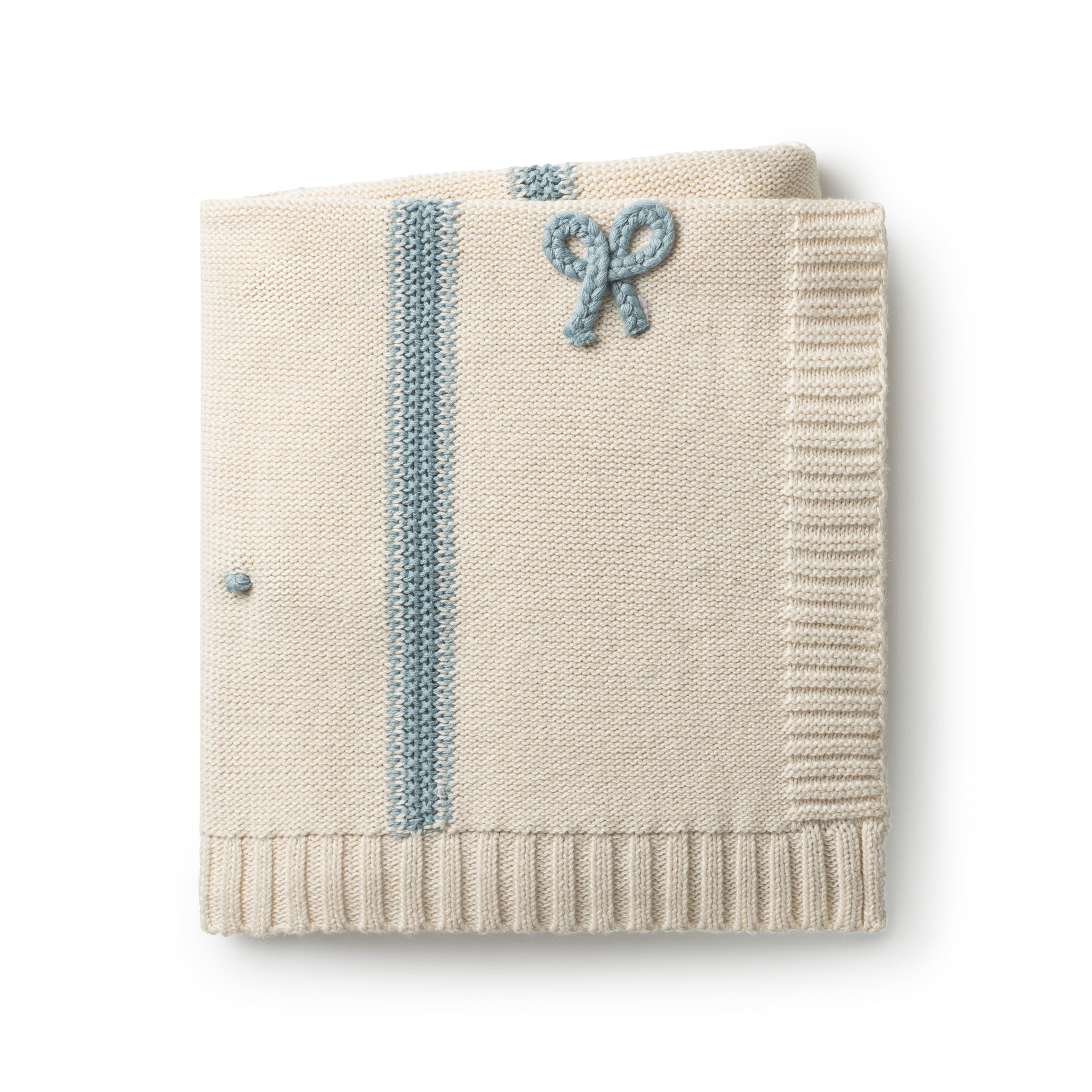 Domani Home Mini Bow Blanket Blue