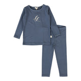 Off Blue Emblem Lounge Set