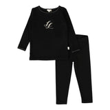 Black Emblem Lounge Set