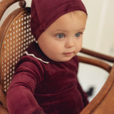Girls Velour Polo Footie