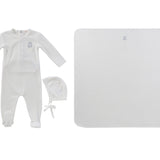 Blue Teddy Wrap Footie