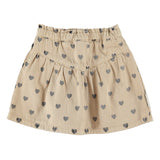 Hearts Print Skirt