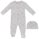 Pink Toile Footie