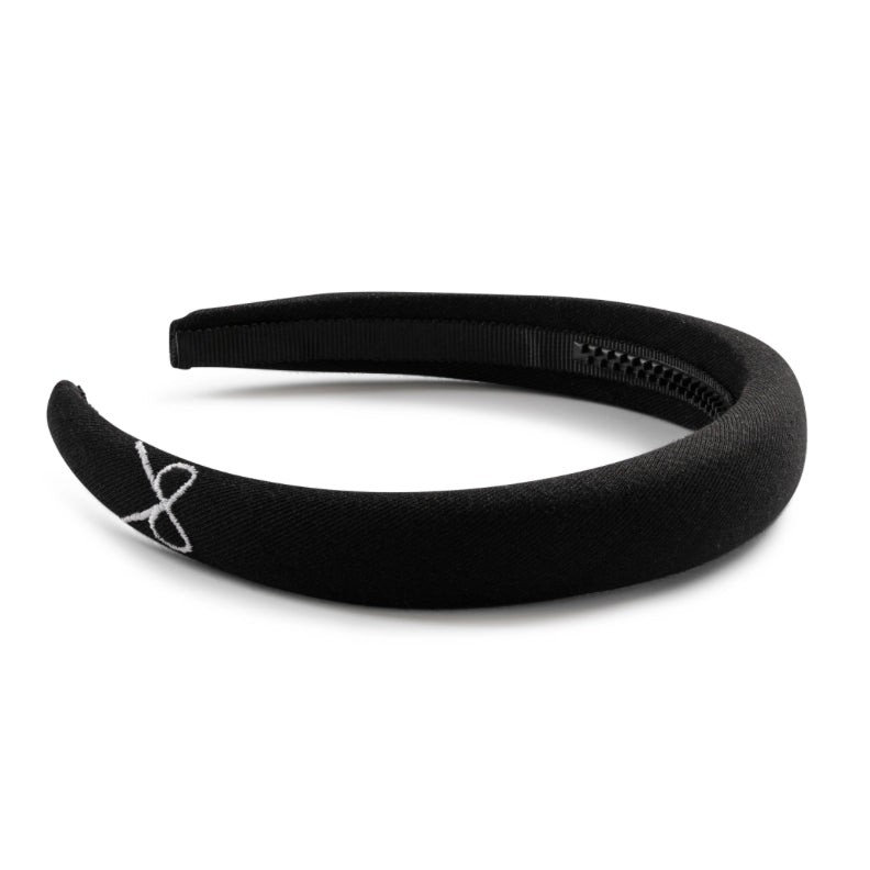 Halo Luxe Marshmallow Signature Bow Logo Padded Headband