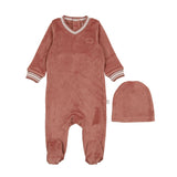 Girls Velour Varsity Footie