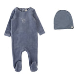 Boys Velour Forest Graphic Footie