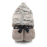 Snowflake Taupe Hooded Towel