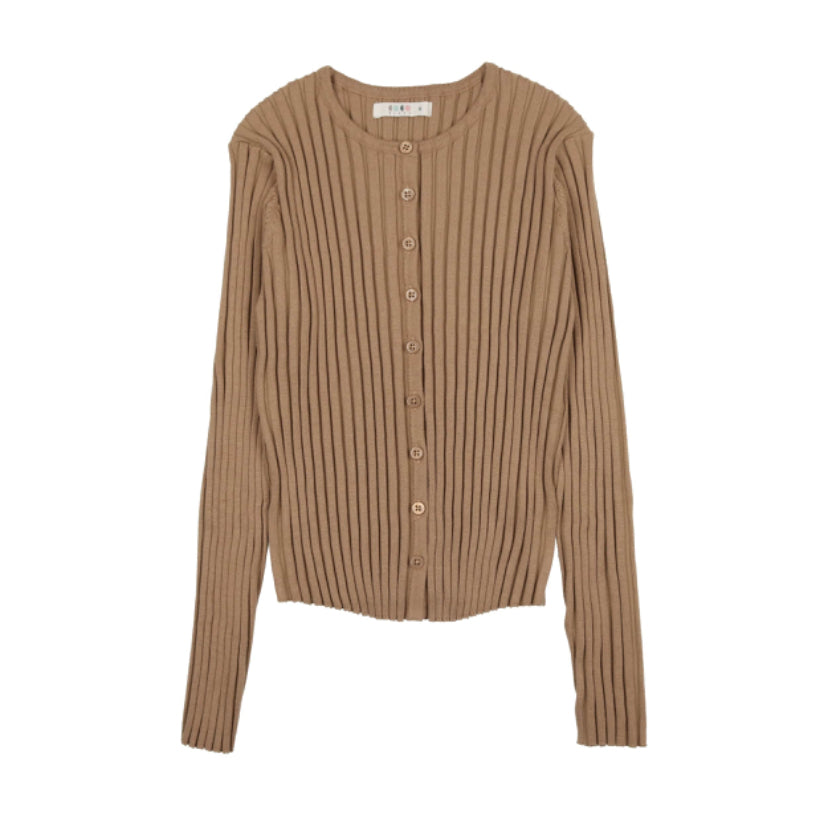 Coco Blanc Ribbed Cardigan