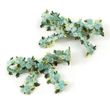 Gia Embroidered Floral Double Clip