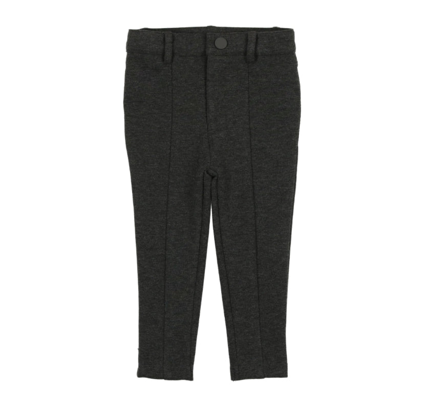 Knit Stretch Pants With Seam