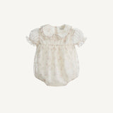 Cream Flower Vienna Romper