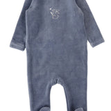Boys Velour Forest Graphic Footie