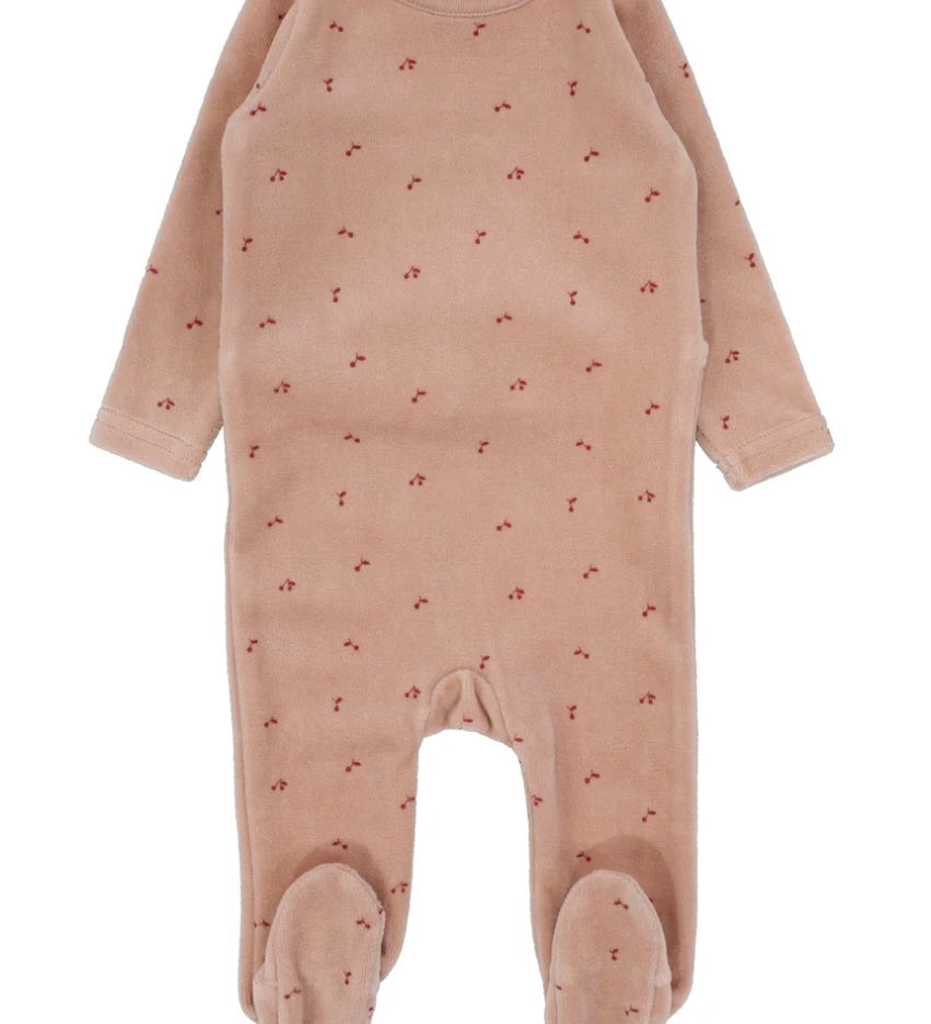 Scattered Cherries Girl Footie
