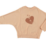 Tocoto Vintage Pink Hearts Sweatshirt