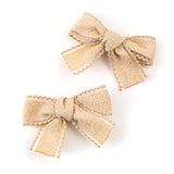 Esmae Lace Trimmed Linen Double Clip Set