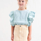 Tocoto Vintage Off White Twill Skirt