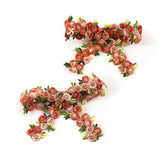 Gia Embroidered Floral Double Clip