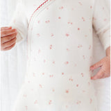 Velour Cluster Flower Footie