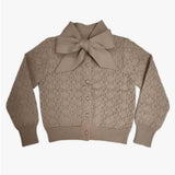 Lyla Bow Pointelle Cardigan