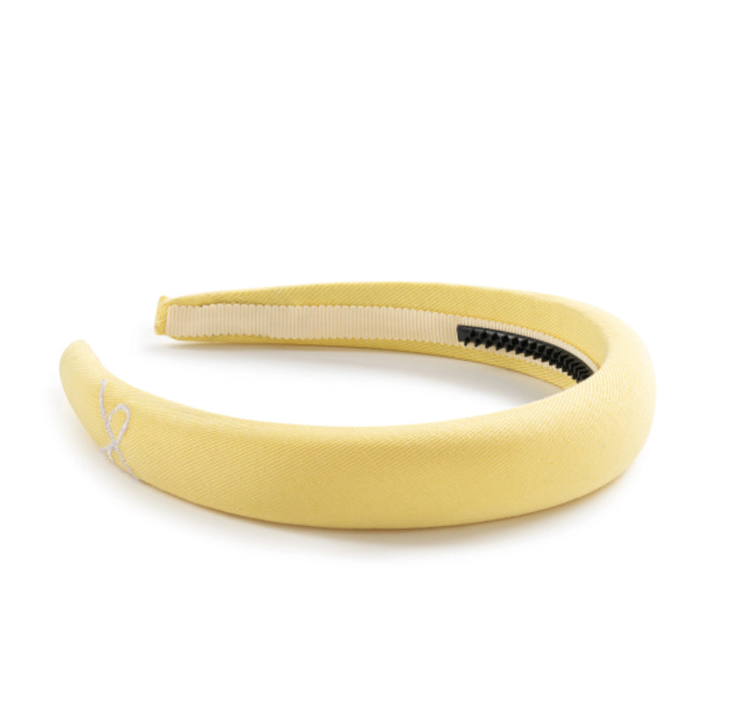 Halo Luxe Marshmallow Signature Bow Logo Padded Headband