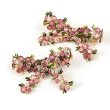 Gia Embroidered Floral Double Clip