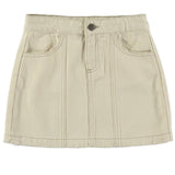 Tocoto Vintage Off White Twill Skirt