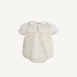 Cream Flower Vienna Romper