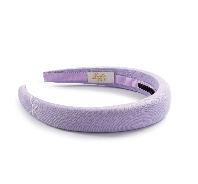 Halo Luxe Marshmallow Signature Bow Logo Padded Headband