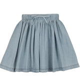 Denim Drawstring Skirt