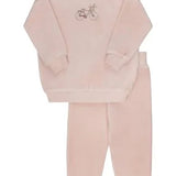 Pink Velour Bicycle Collection Track Suit
