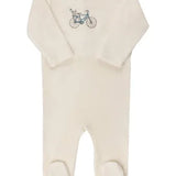 Boys Velour Bicycle Collection Footie