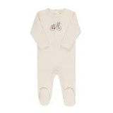 Girls Velour Bicycle collection Footie