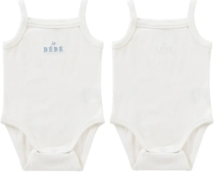 Le Bebe Onesies Undershirts Set of 2
