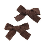 Abigail Luxe Corduroy Double Clip Set