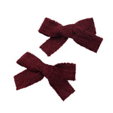 Abigail Luxe Corduroy Double Clip Set