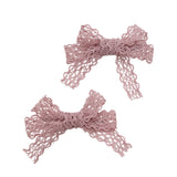Ivy Scalloped Lace Double Clip Set