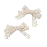 Ivy Scalloped Lace Double Clip Set
