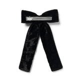 Celesse Velvet Hand Embroidered Beaded Longtail Clip