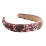 Celesse Velvet Hand Embroidered Beaded Headband