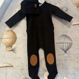 Tan Quilted Patch Footie