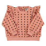 Pink Sweatshirt with Black Stars