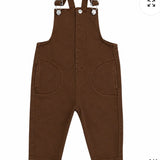 Denim Long Overalls & Mockneck Onesie