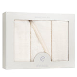 Solid Scalloped Washcloth Set