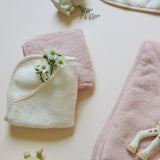 Solid Scalloped Washcloth Set