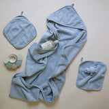 Solid Scalloped Washcloth Set