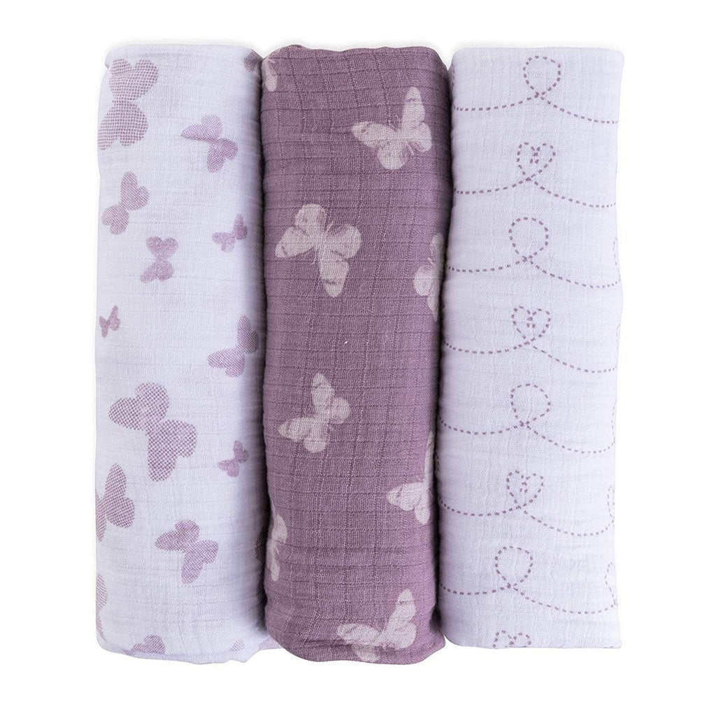 Muslin Swaddle Blankets (Set of 3)