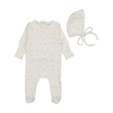 Ivory Boys Little Bundles Footie & Bonnet