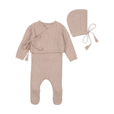 Marled Pink Soft Cable Knit Outfit
