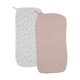 Pink Toast Burp Cloths